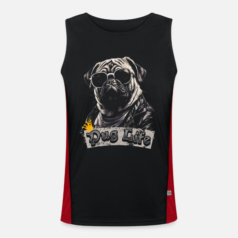Pug Life Men's Functional Contrast Tank Top 