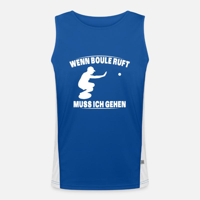Boule ruft und ich muss gehen - lustiger Spruch Funktionelles Kontrast-Tank Top für Männer 