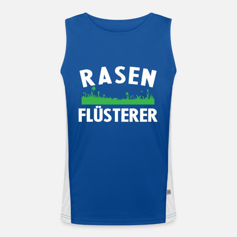 Rasenflüsterer Lustige Gärtner Geschenkidee Garten Funktionelles Kontrast-Tank Top für Männer 