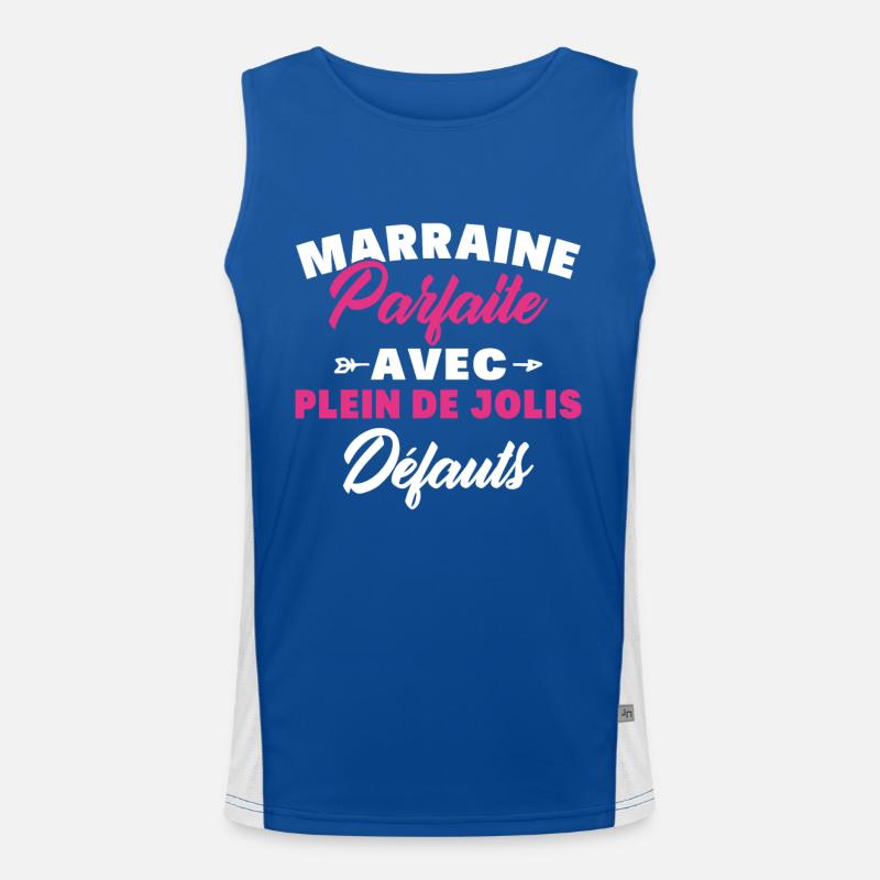 Marraine parfaite avec plein de jolis défauts Débardeur respirant contrasté Homme 