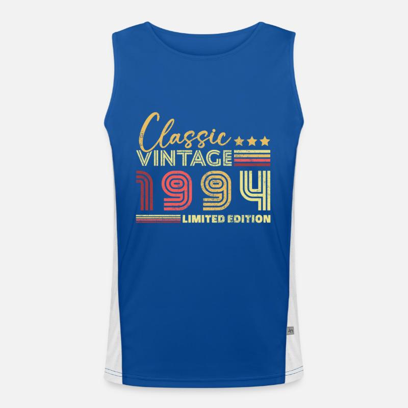Klassisches 1994 Vintage Retro Geburtstagsgeschenk Funktionelles Kontrast-Tank Top für Männer 
