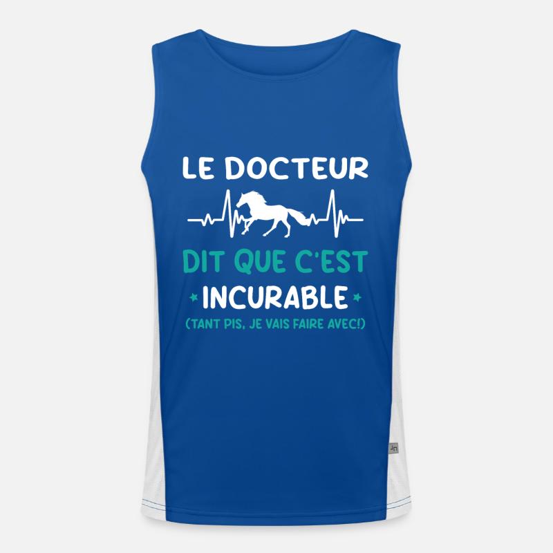 Cheval - c'est incurable Débardeur respirant contrasté Homme 