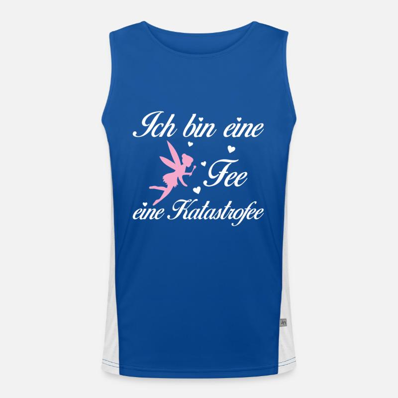 Ich bin eine Fee eine Katastrofee Funktionelles Kontrast-Tank Top für Männer 