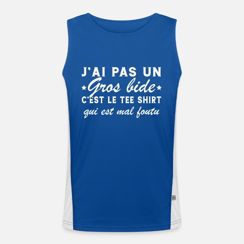 J'ai Pas Un Gros Bide C'est Le Tee Shirt Cadeau Débardeur respirant contrasté Homme 