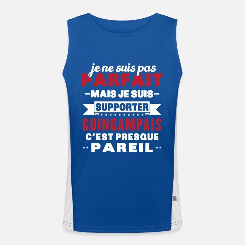 Nicht perfekt, aber ich bin ein Guingamp-Fan Funktionelles Kontrast-Tank Top für Männer 