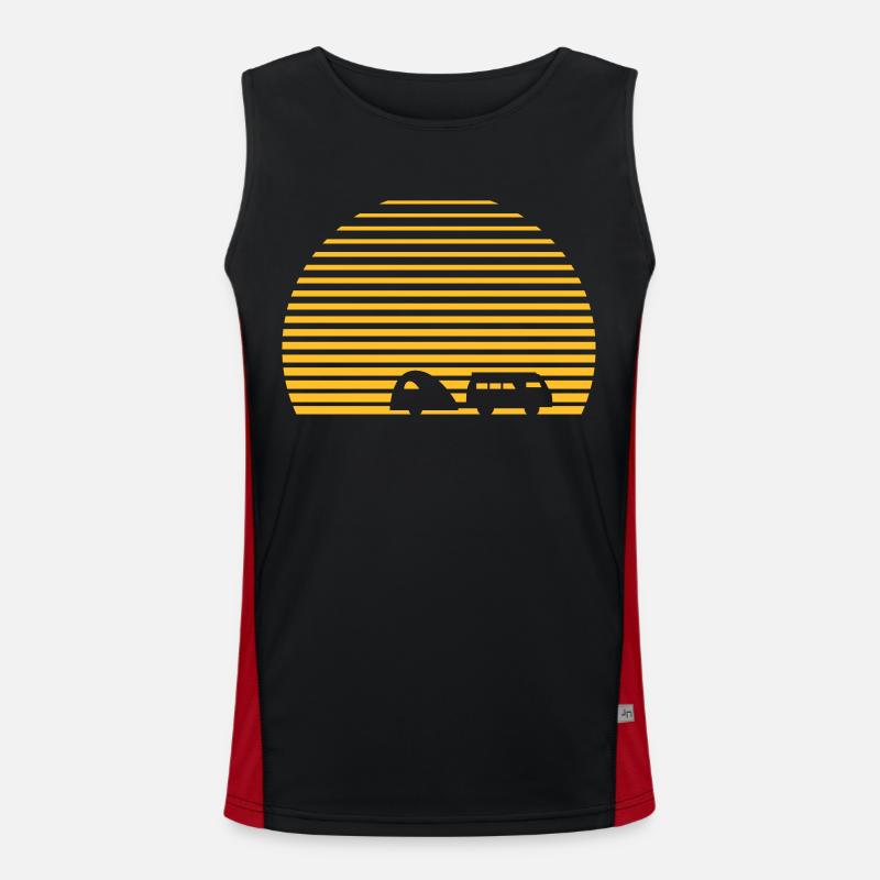 Campeur Sun bus surf plage vacances plage Débardeur respirant contrasté Homme 