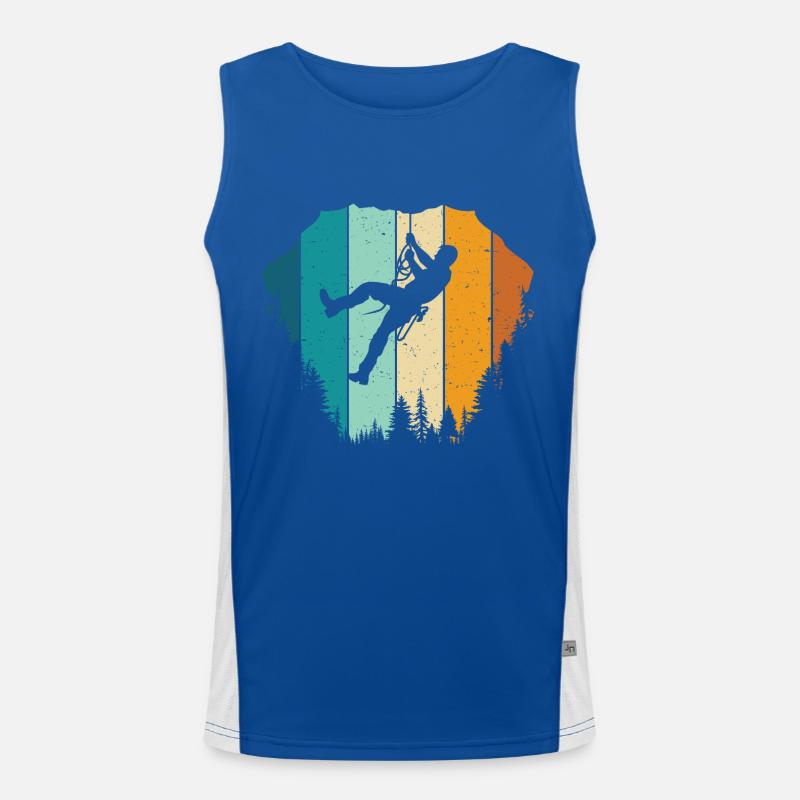 Rock Climbing Climber Funktionelles Kontrast-Tank Top für Männer 