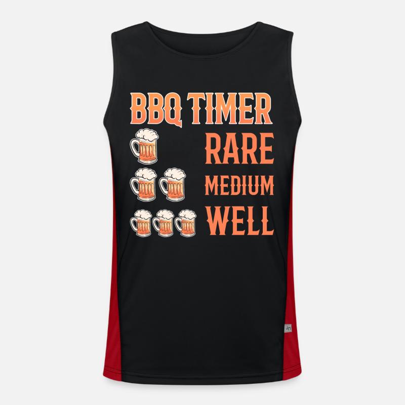 BBQ Men's Functional Contrast Tank Top 