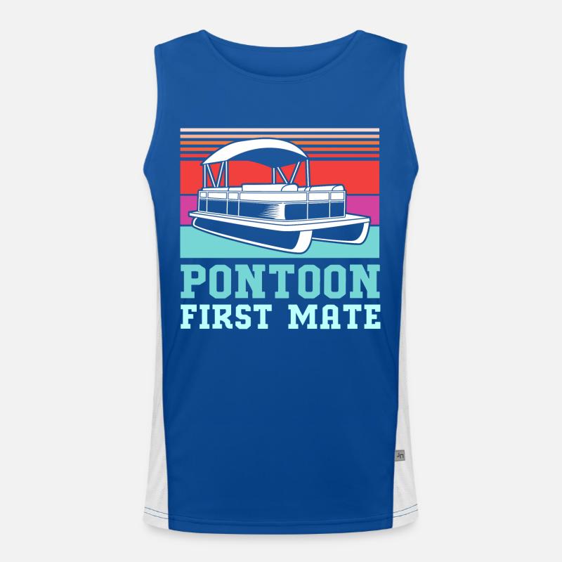 Pontonboot Boot Boote Funktionelles Kontrast-Tank Top für Männer 