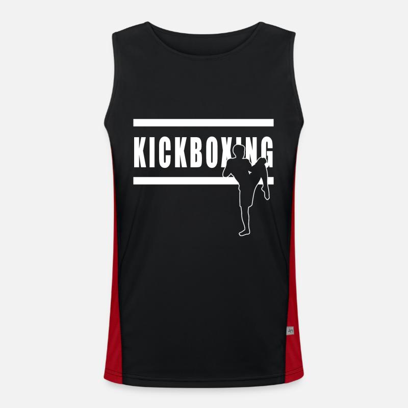 Kickboxen Funktionelles Kontrast-Tank Top für Männer 