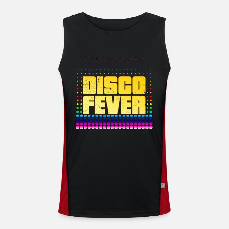 Idée cadeau Disco Fever Disco Fan Débardeur respirant contrasté Homme 