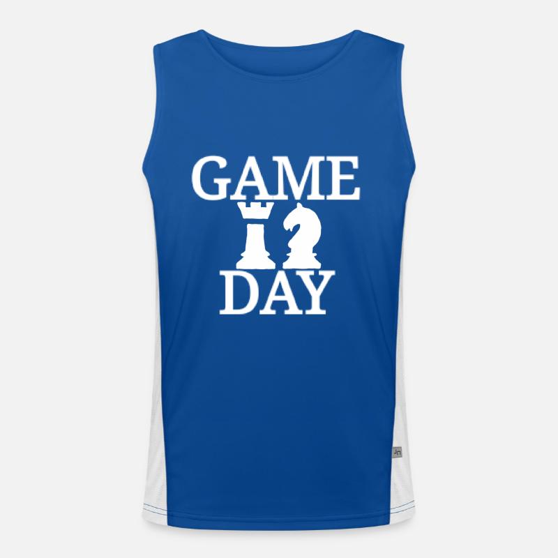 Chess Game Day Chess Men's Functional Contrast Tank Top 