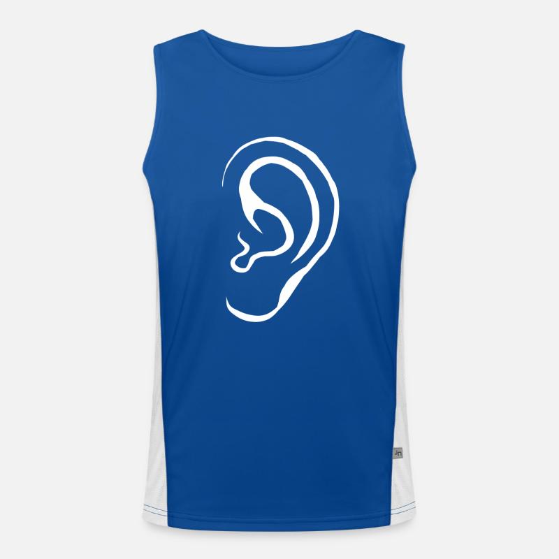 Ohr Hören Geschenk Funktionelles Kontrast-Tank Top für Männer 