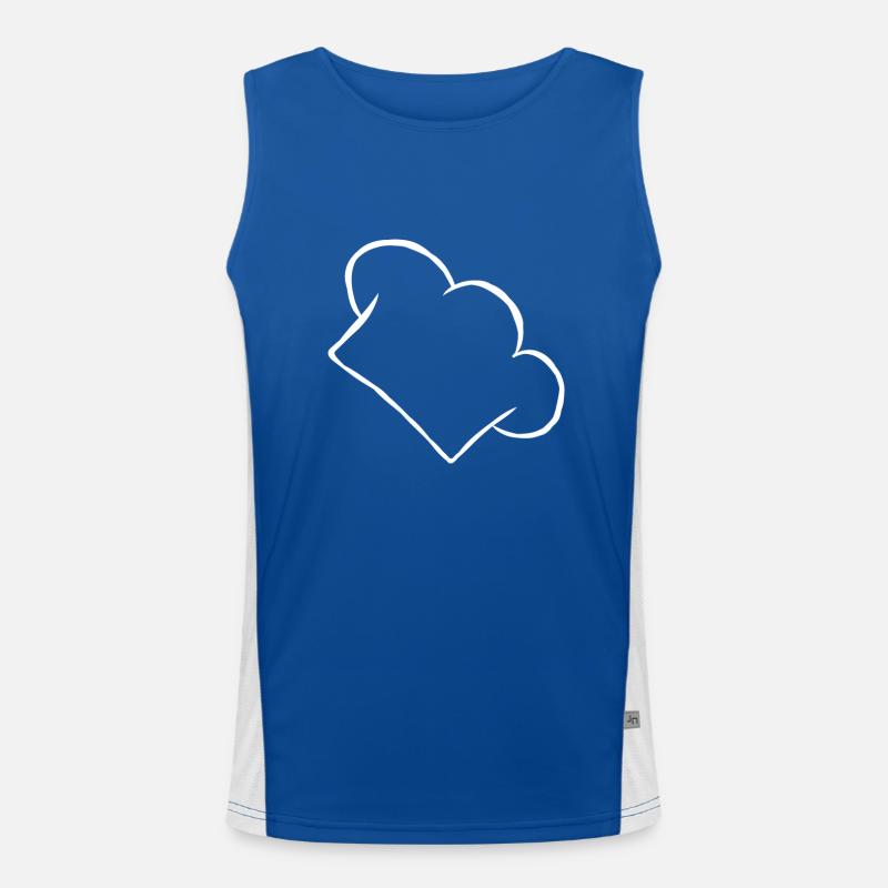 Chef hat star chef hobby chef gift Men's Functional Contrast Tank Top 