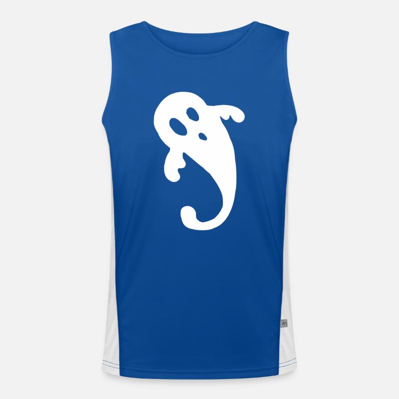 Ghost ghost costume ghost ghost halloween Men's Functional Contrast Tank Top 