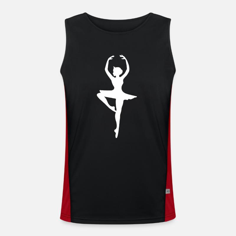 Ballet danseur ballerine cadeau classe de danse danse Débardeur respirant contrasté Homme 