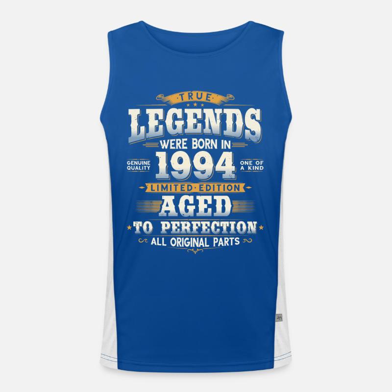 Né en 1994 Cadeau d’anniversaire Legends Débardeur respirant contrasté Homme 