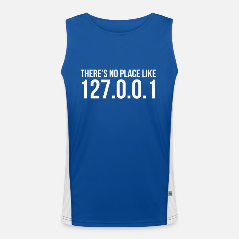 127.0.0.1 Local Host - Admin und Programmierer Funktionelles Kontrast-Tank Top für Männer 
