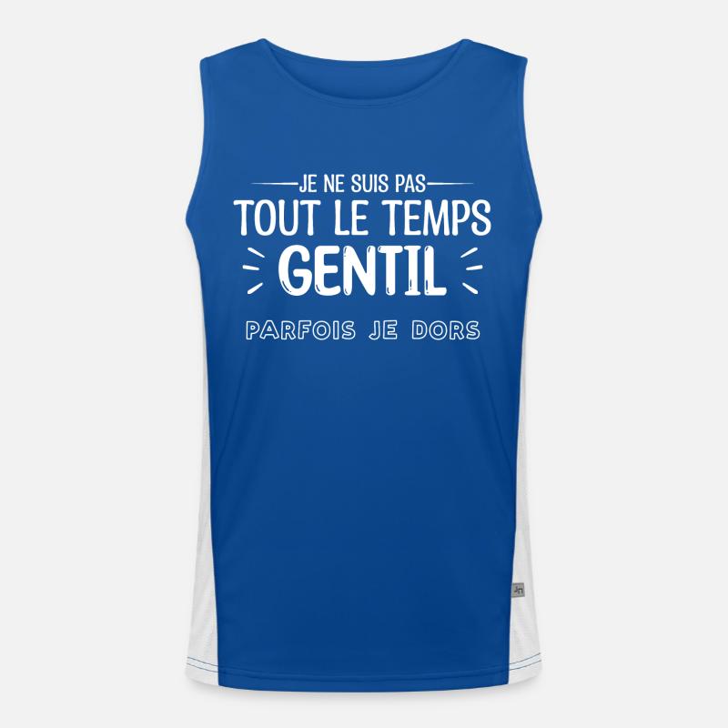 Mon temps de gentillesse a expiré. Cassez-vous ! Débardeur respirant contrasté Homme 