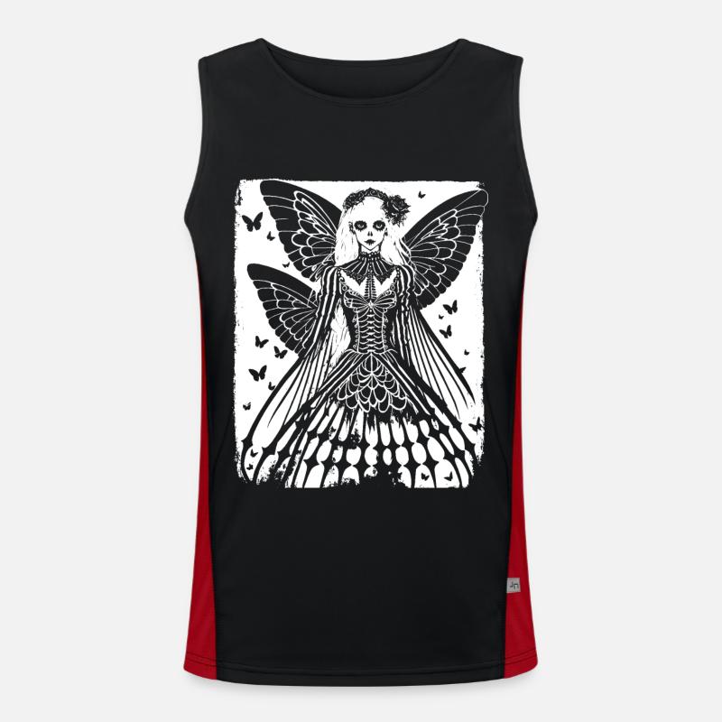 Fairycore Aesthetics Skeleton Fairy Goth Gothic G Men's Functional Contrast Tank Top 