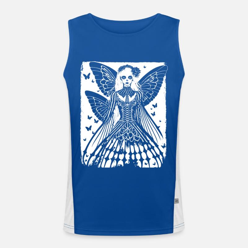 Fairycore Ästhetik Skelett Fee Goth Gothic G Funktionelles Kontrast-Tank Top für Männer 