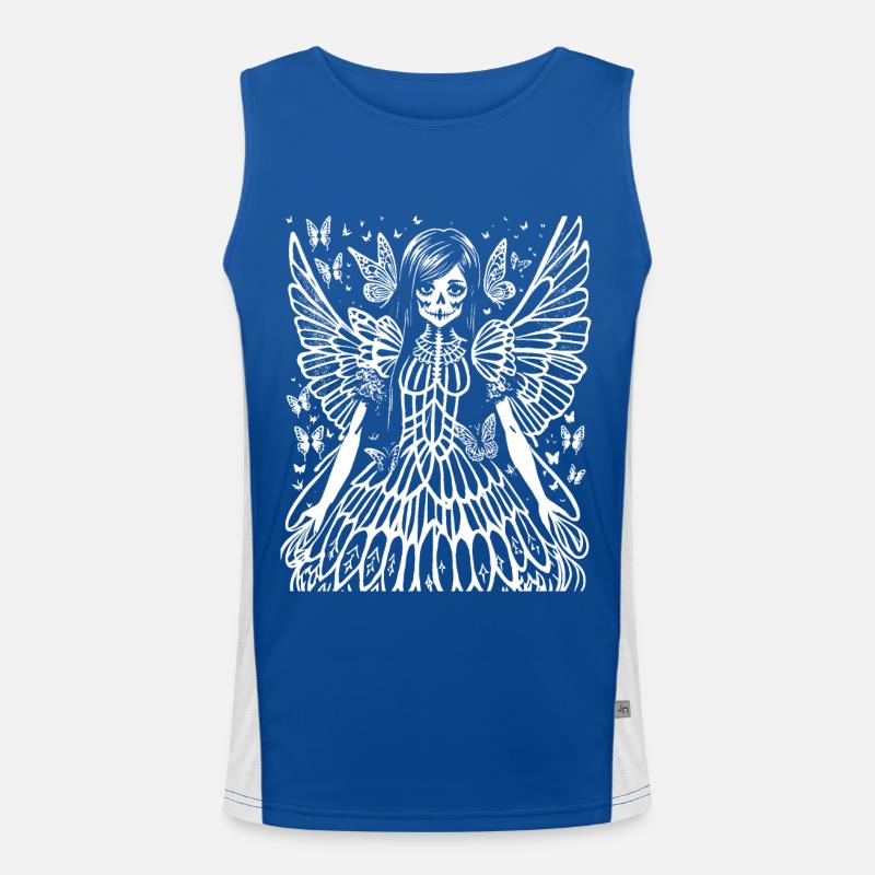 Fairycore Aesthetics Squelette Fée Goth Gothique G Débardeur respirant contrasté Homme 