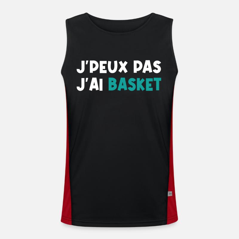 Je peux pas j'ai basket Débardeur respirant contrasté Homme 