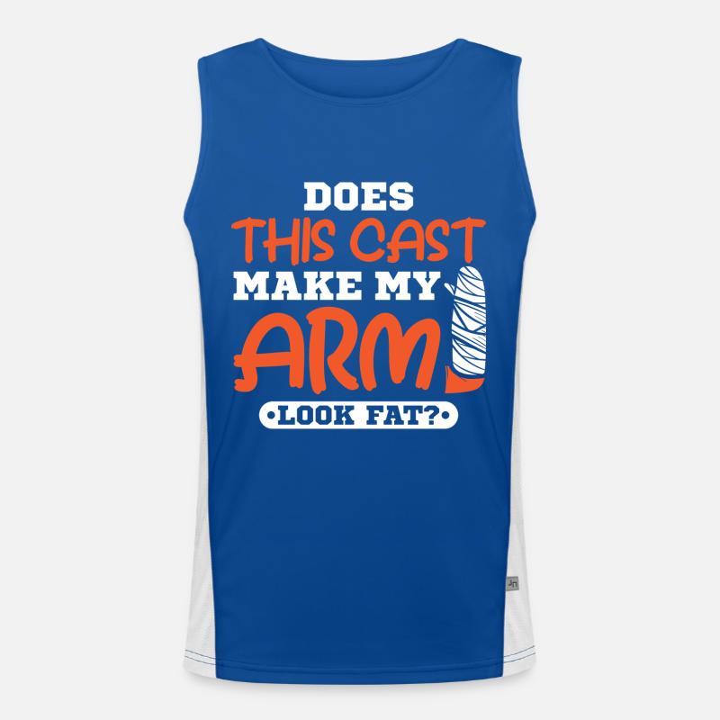 Does this cast make my arm look fat Funktionelles Kontrast-Tank Top für Männer 