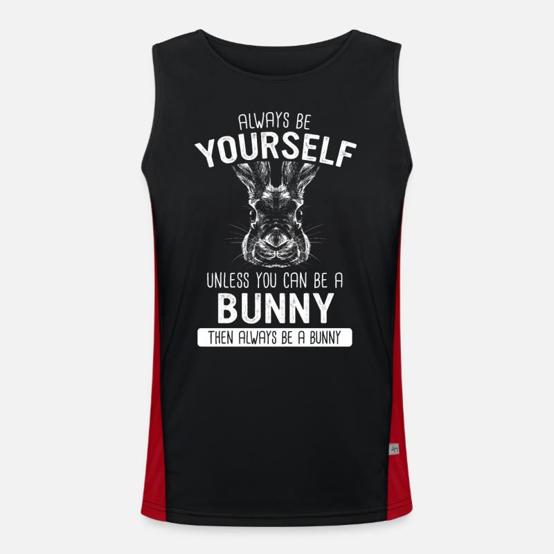 Rabbit Animal Pet Rabbit Men's Functional Contrast Tank Top 