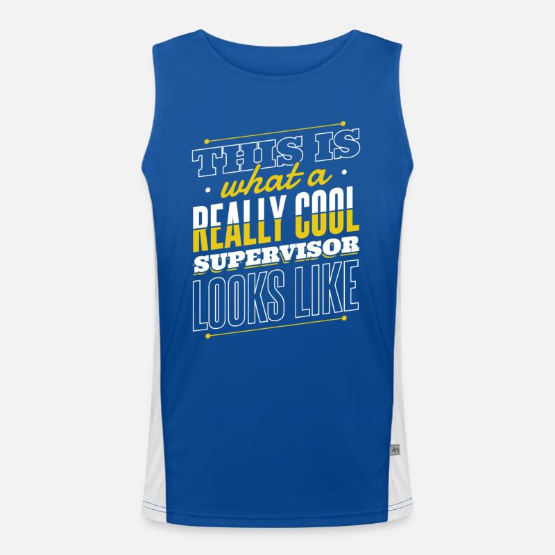 Supervisor profession Men's Functional Contrast Tank Top 