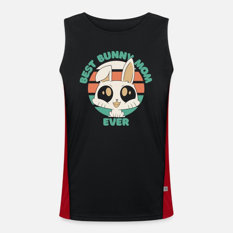Rabbit Animal Pet Rabbit Men's Functional Contrast Tank Top 