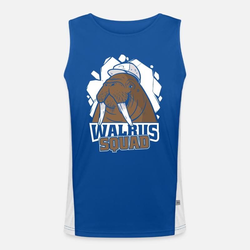 Walross Walrosse Tier Ozean Funktionelles Kontrast-Tank Top für Männer 