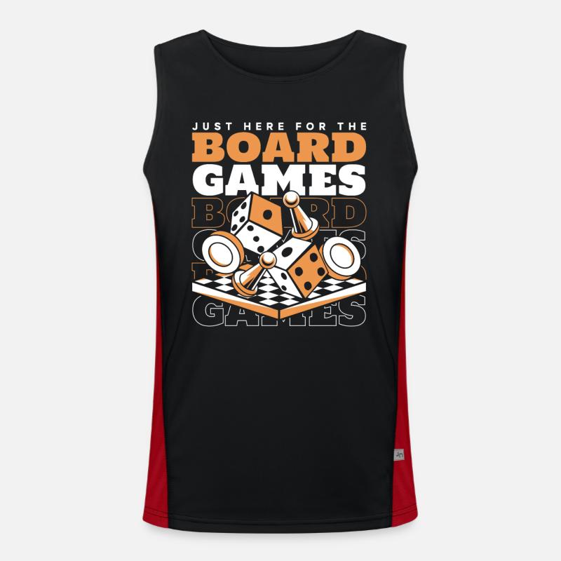 Board Game Board Games Board Games Men's Functional Contrast Tank Top 