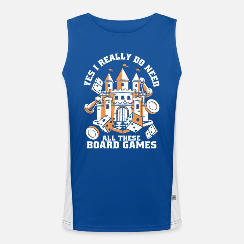 Board Game Board Games Board Games Men's Functional Contrast Tank Top 