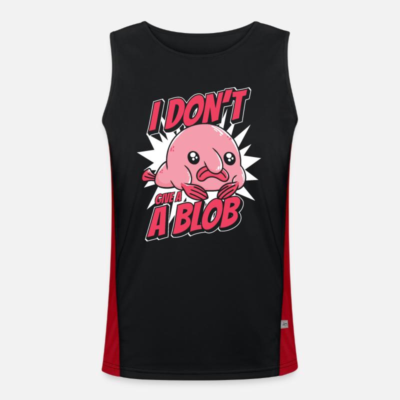 Blobfish Poisson Funny Blob Blobby Blobfish Débardeur respirant contrasté Homme 