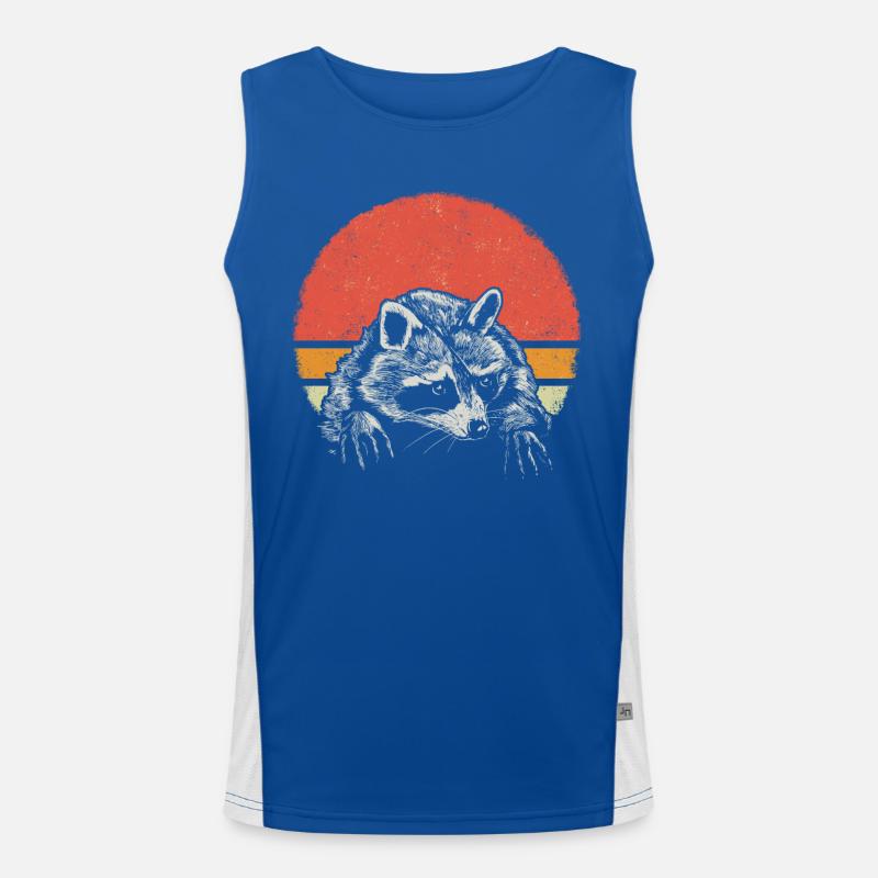 Waschbär Funktionelles Kontrast-Tank Top für Männer 