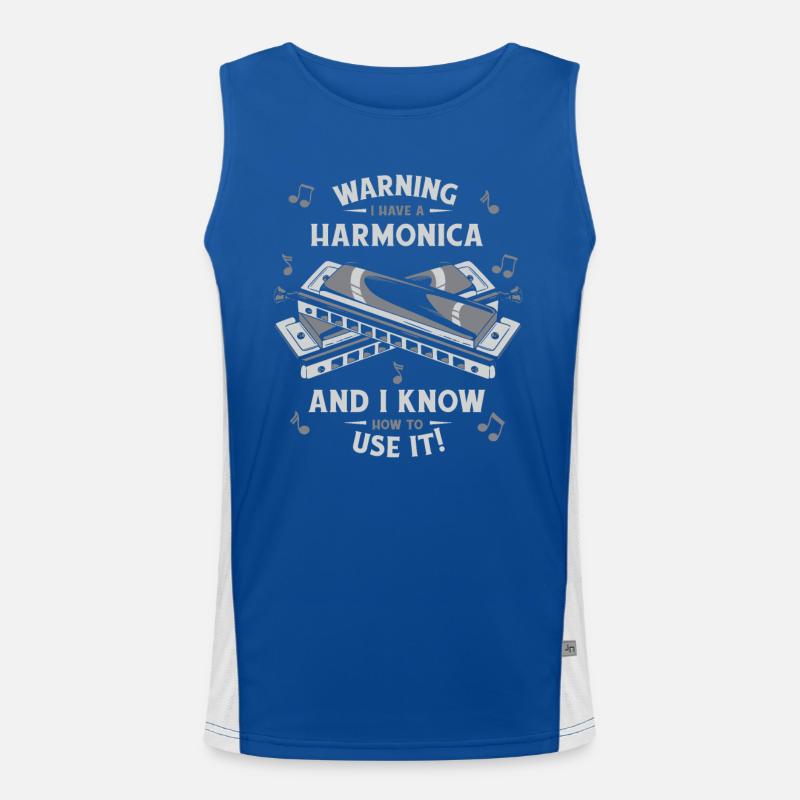 Harmonica Harmonica Musique Instrument Débardeur respirant contrasté Homme 