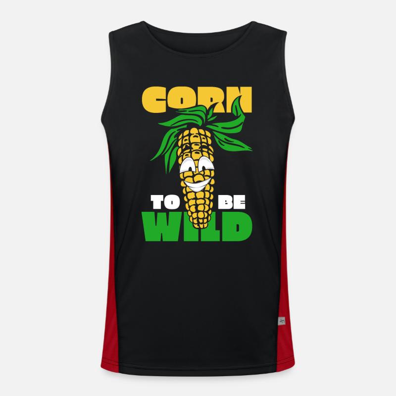 Maize Corncob Farmer Men's Functional Contrast Tank Top 