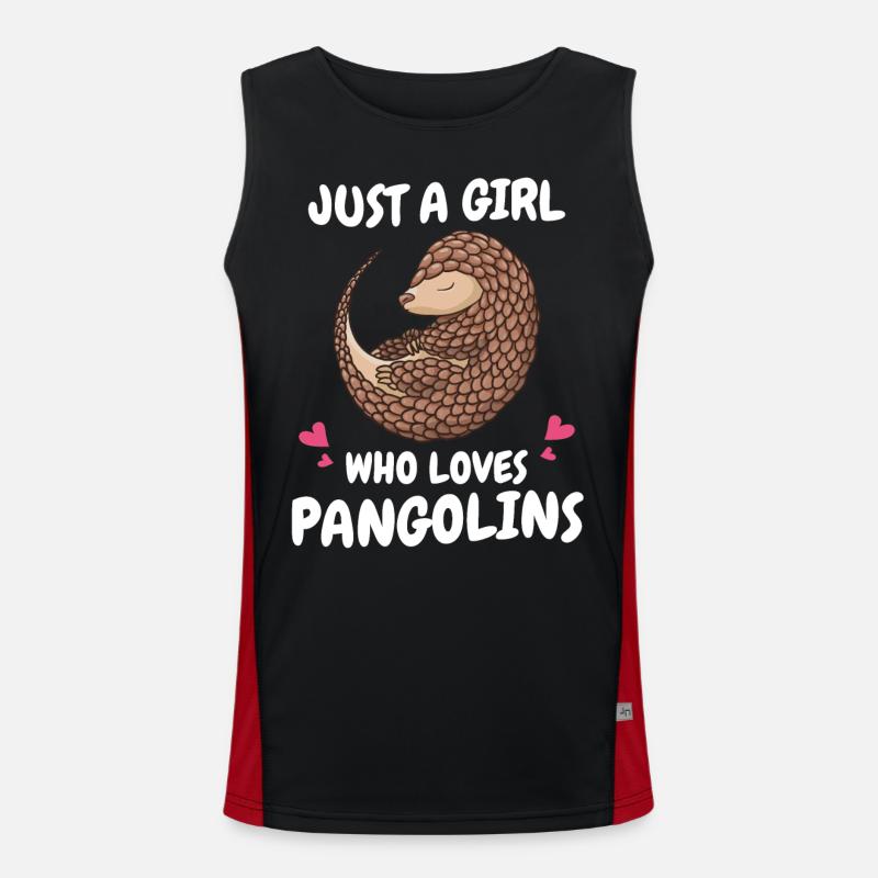 Pangolin Tier Pangoline vom Aussterben bedrohte Ar Funktionelles Kontrast-Tank Top für Männer 