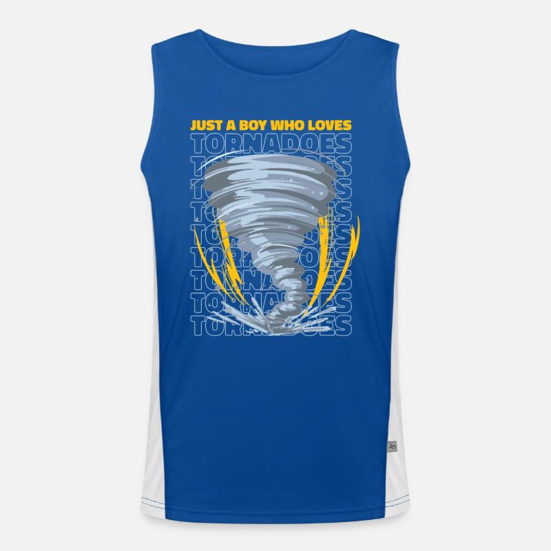 Météorologue de tempête de chasse à la tornade Débardeur respirant contrasté Homme 