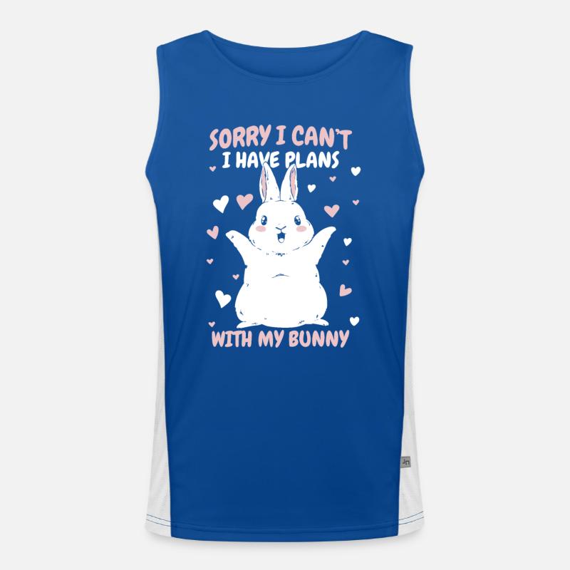 Lapin lapin animal de compagnie lapin Débardeur respirant contrasté Homme 