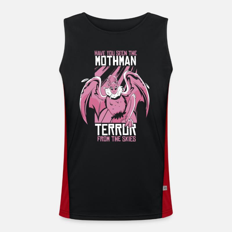 Mothman Monster Mottenmann Funktionelles Kontrast-Tank Top für Männer 
