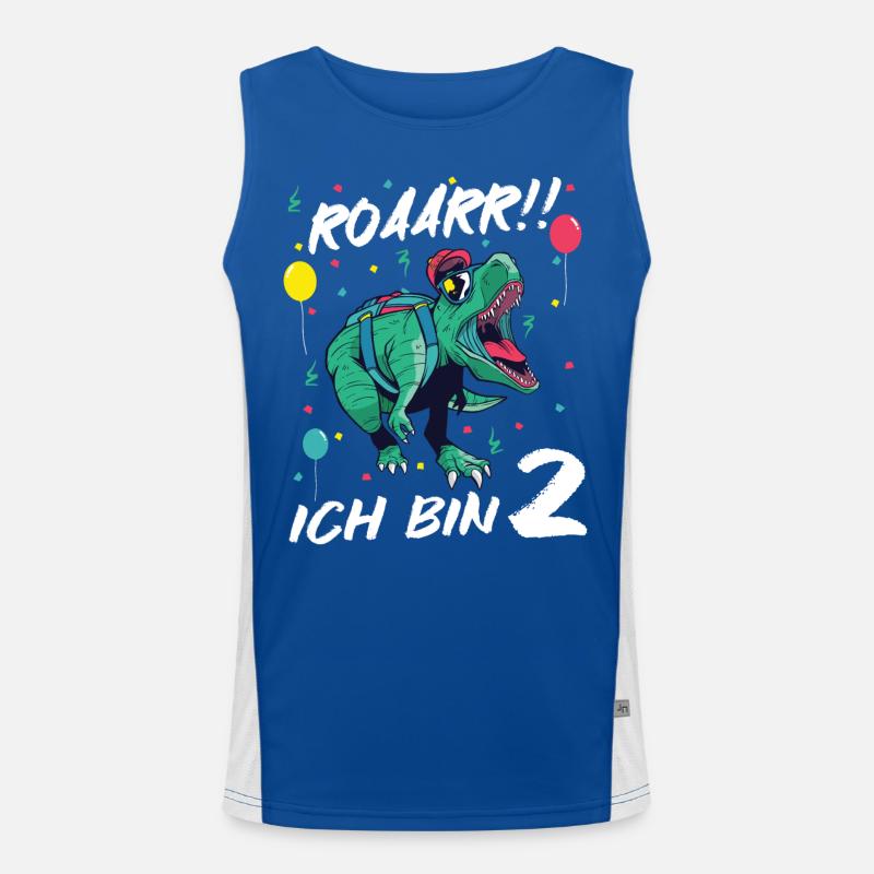 Geburtstagsgeschenk 2 Jahre Geburtstagskind Funktionelles Kontrast-Tank Top für Männer 