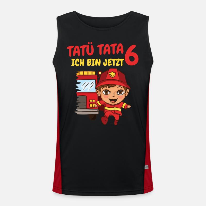 Geburtstagsgeschenk 6 Jahre Geburtstagskind Funktionelles Kontrast-Tank Top für Männer 