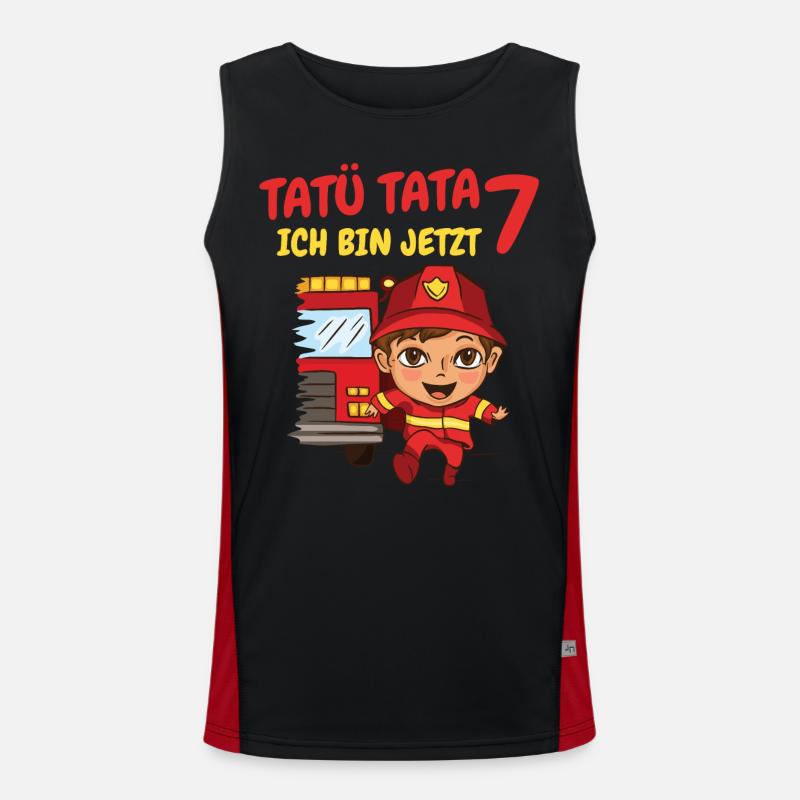 Geburtstagsgeschenk 7 Jahre Geburtstagskind Funktionelles Kontrast-Tank Top für Männer 