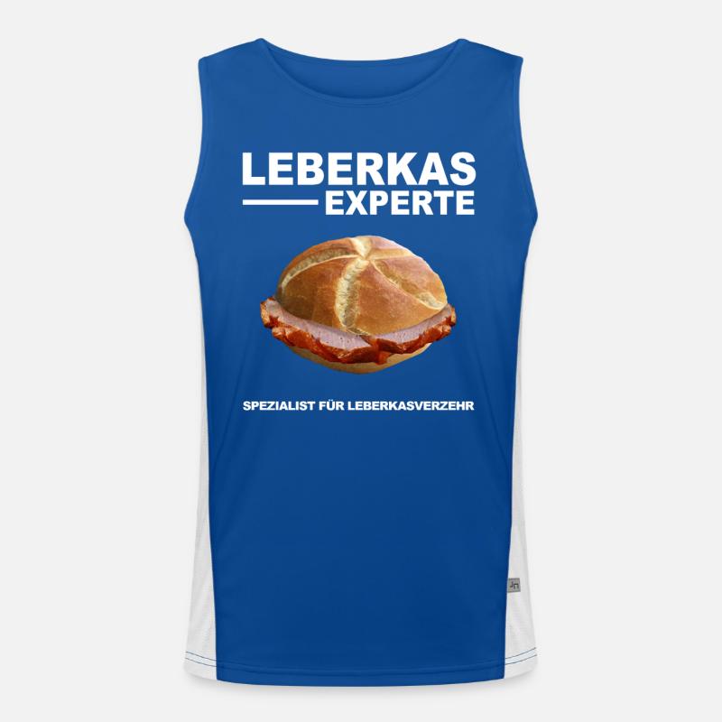 Leberkäs Bayern Leberkas Semmel Fleischkäse Funktionelles Kontrast-Tank Top für Männer 