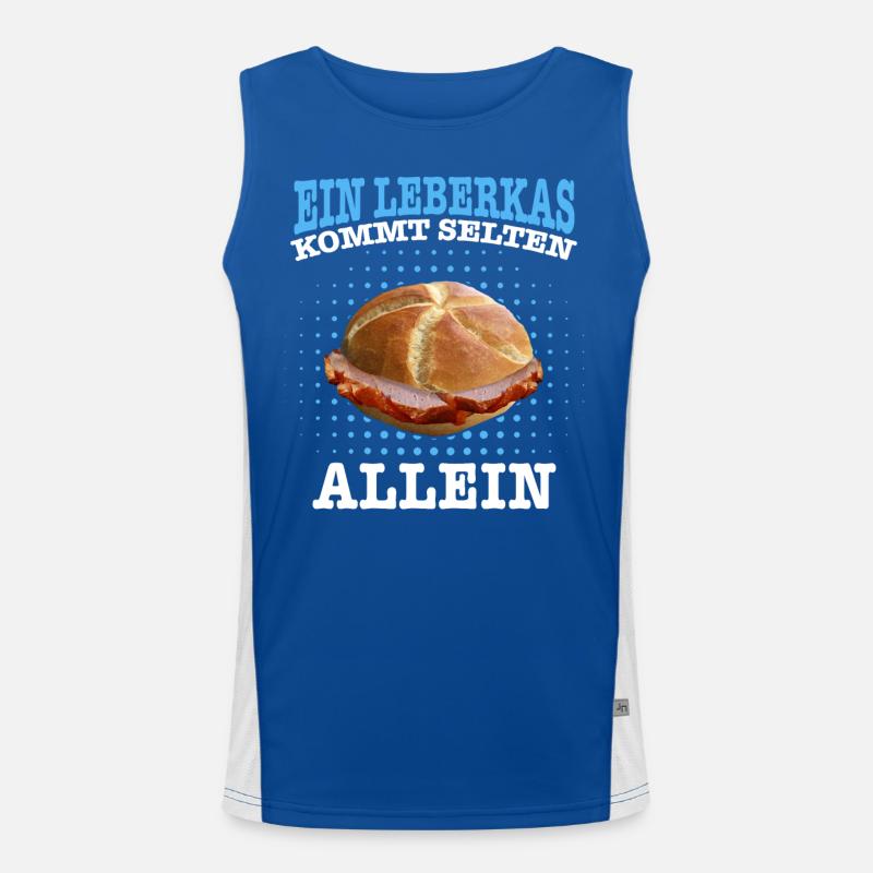 Leberkäs Bayern Leberkas Semmel Fleischkäse Funktionelles Kontrast-Tank Top für Männer 