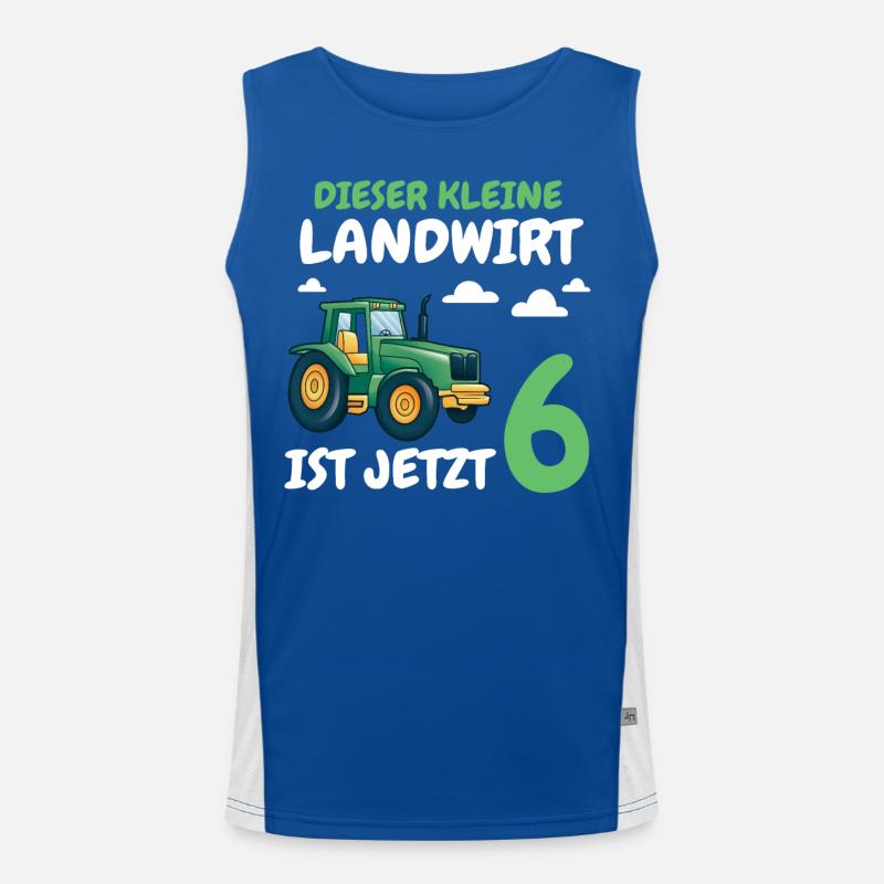 Geschenk 6 Jahre Geburtstagskind Funktionelles Kontrast-Tank Top für Männer 