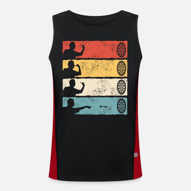 Darts Darts Darts Player Darts Men's Functional Contrast Tank Top 
