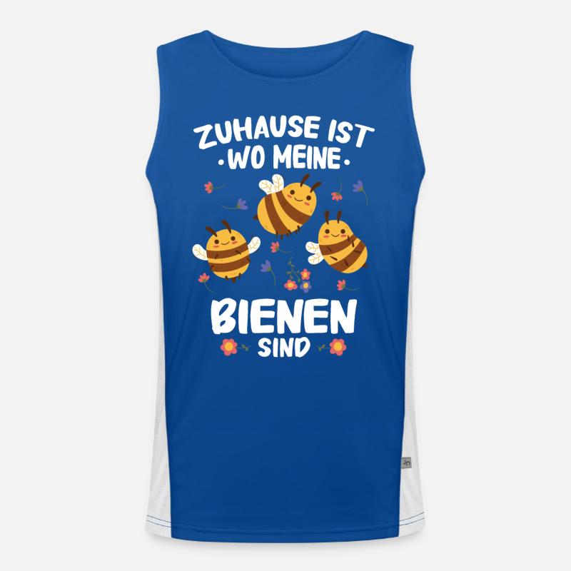 Bienen Imker Bienenzüchter Honigbiene Funktionelles Kontrast-Tank Top für Männer 